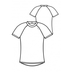 Jitex Ibriza 801 Ts tm. bordova damske triko kratky rukav Merino vlna 3