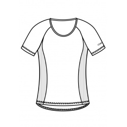 Jitex Kamada 801 Ts tmave oranzova damske triko kratky rukav Merino vlna1