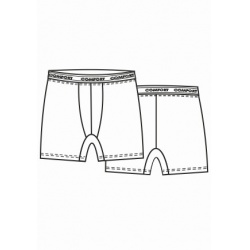 Jitex Burok 901 cerna panske boxerky Merino vlna 1