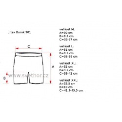 _Jitex Burok 901 cerna panske boxerky Merino vlna zmereno