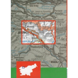 Geodetski Stol 25 000 turisticka mapa oblast