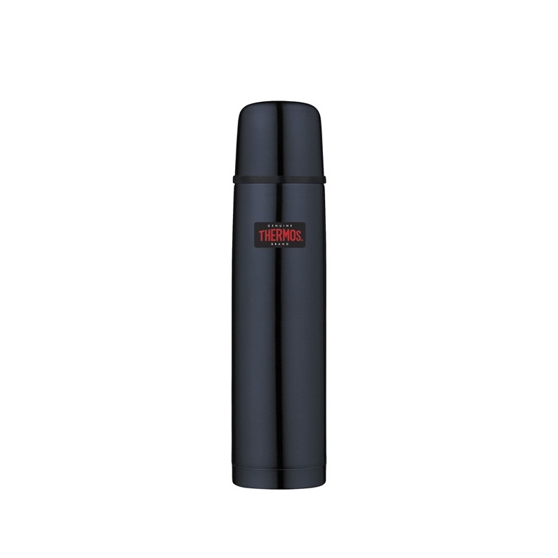 Thermos Mountain FBB 0,75l nerezova termoska s tlacitkovym uzaverem a salkem tmave modra