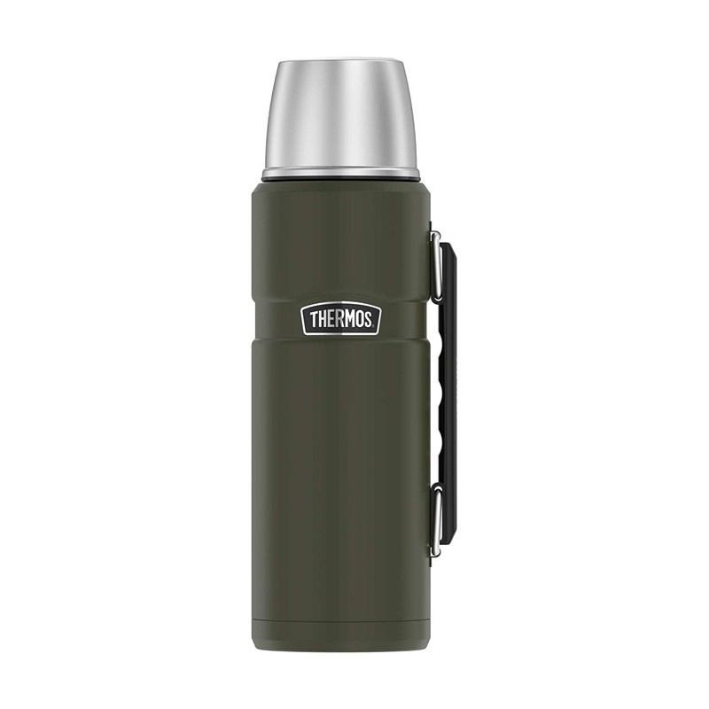 Thermos Termoska na napoje s madlem 1,2l - vojenska zelena 170028
