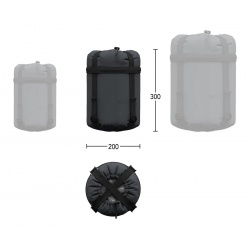 Hannah Bivak JR 200 midnight navy lime green II detsky letni spaci pytel 5