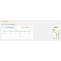 _Husky Gunis Kids blue modre detske nepromokave zimni rostouci lyzarske kalhoty zmereno