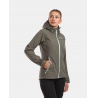 Kilpi Ravia-W tmave zelena WL0129 damska softshellova bunda s odepinaci kapuci 6