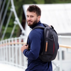 Progres Manager 15l sedy melir mestsky batoh s kapsou na notebook a organizerem 5