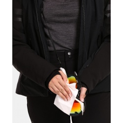 Kilpi Lorien-W cerna UL0106 damska nepromokava zimni lyzarska technicka bunda 3