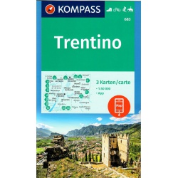 Kompas 683 Trentino soubor 3 map 50 000
