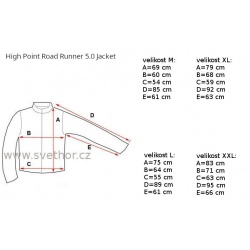 _High Point Road Runner 5.0 Jacket black panska ultralehka nepromokava bunda zmereno