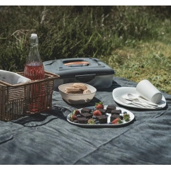 Easy Camp Picnic Box M piknikovy set nadobi pro 4 osoby v transportnim boxu 4