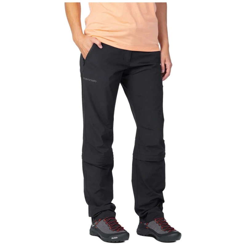 Hannah Atta zip off anthracite damske odepinaci turisticke kalhoty