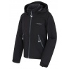 Husky Salex K cerna detska mirne zateplena softshellova bunda s kapuci