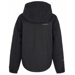 Husky Salex K cerna detska mirne zateplena softshellova bunda s kapuci 1