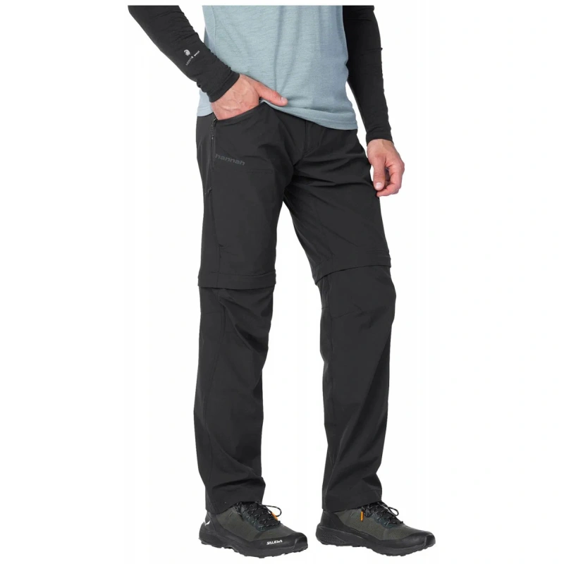 Hannah Binders zip off anthracite panske odepinaci turisticke kalhoty