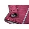 Ocun Tsunami ECO Jacket W rose maroon silver damska lehka perova bunda s kapuci DWR 2