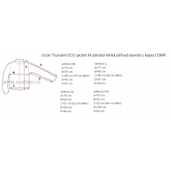_Ocun Tsunami ECO Jacket M black beauty iron panska lehka perova bunda s kapuci zmereno