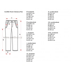 _Schoffel Pants Folkstone Man sede panske lehke turisticke kalhoty zmereno