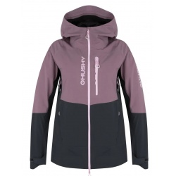 Husky Nicco L purple/grey dámská nepromokavá outdoorová hardshell bunda 2