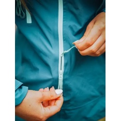 Husky Nakama L tyrkysova damska nepromokava trivrstva outdoorova bunda 7