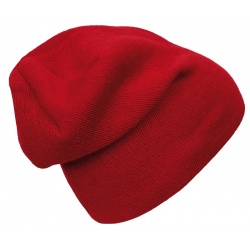 Husky Merhat 2 cervena panska pletena zimni cepice s Merino vlnou 1