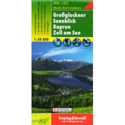 Freytag a Berndt WK 120 Grossglockner, Sonnblick, Kaprun 1:50 000 turistická mapa