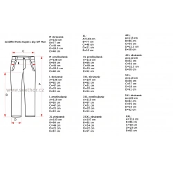 _Schoffel Pants Koper1 Man cerne panske turisticke kalhoty nadmerne velikosti zmereno