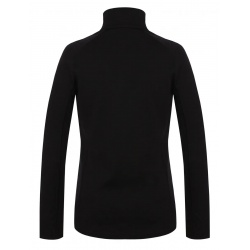 Husky Alou L cerna damska funkcni sportovni mikina celorozepinaci Merino vlna 1