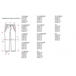 _Schoffel Pants Koper1 Zip Off Man modre panske odepinaci turisticke kalhoty nadmer zmeren