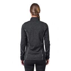 Hannah Dagnys anthracite mel damska funkcni outdoorova celorozepinaci mikina Polarstretch3