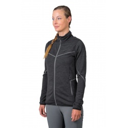 Hannah Dagnys anthracite mel damska funkcni outdoorova celorozepinaci mikina Polarstretch4
