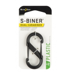 Nite Ize S-Biner Plastova oboustranna karabina cerna velikost #2 SBP2-03-01BG 1