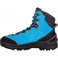 Lowa Cadin GTX Mid Junior turquoise flame detske nepromokave kozene trekove boty1