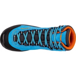 Lowa Cadin GTX Mid Junior turquoise flame detske nepromokave kozene trekove boty3