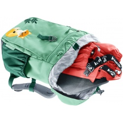 Deuter Waldfuchs 10l detsky turisticky batoh s plastenkou a podsedakem spearmint 6