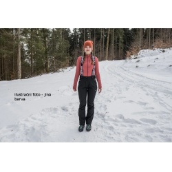 Husky Galti L cihlova damske nepromokave zimni lyzarske softshellove kalhoty 2