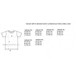 _Hannah Saffi II sargasso sea damske funkcni rychleschnouci tricko kratky rukav zmereno