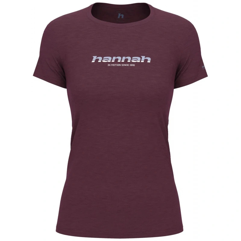 Hannah Cordy red mahogany damske funkcni rychleschnouci tricko kratky rukav