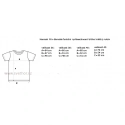 _Hannah Wiv sargasso sea damske funkcni rychleschnouci tricko kratky rukav zmereno