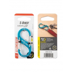 Nite Ize S-Biner SlideLock 3 modra hlinikova oboustranna karabina s posuvnou pojistkou 1