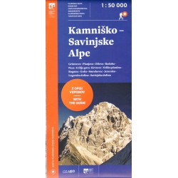 Geodetski Kamniško-Savinjské Alpy 1:50 000 turistická mapa