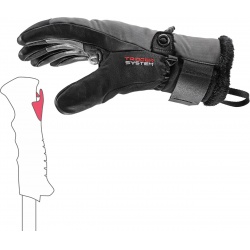 Leki Lantana 3D GTX Women graphite damske nepromokave lyzarske prstove rukavice Trigger 2