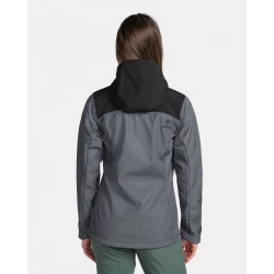 Kilpi Ravia W tmave seda TL0109KIDGY damska softshellova bunda s kapuci 1