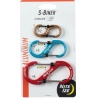 Nite Ize S-Biner SlideLock combo set 3 hlinikove oboustranne karabiny s posuvnou pojistkou
