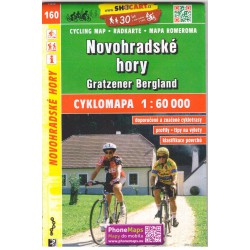 SHOCart 160 Novohradské hory 1:60 000 cykloturistická mapa