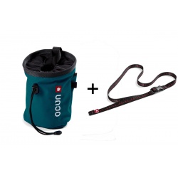 Ocun Push Chalk Bag Belt pytlik na magnezium s opaskem petrol