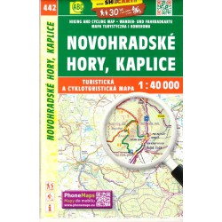 SHOCart 442 Novohradské hory, Kaplice  1:40 000 turistická mapa oblast