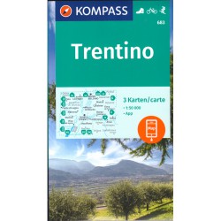 Kompass 683 Trentino soubor 3 map 1:50 000 oblast