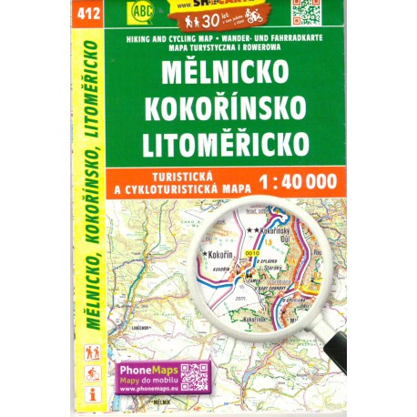 SHOCart 412 Mělnicko, Kokořínsko, Litoměřicko 1:40 000 turistická mapa