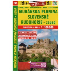 SHOCart 232 Muránska planina, Slovenské Rudohorie - západ 1:100 000 turistická mapa